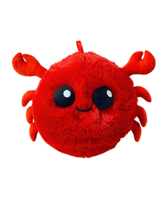 Plush Crab Ball on a Cord