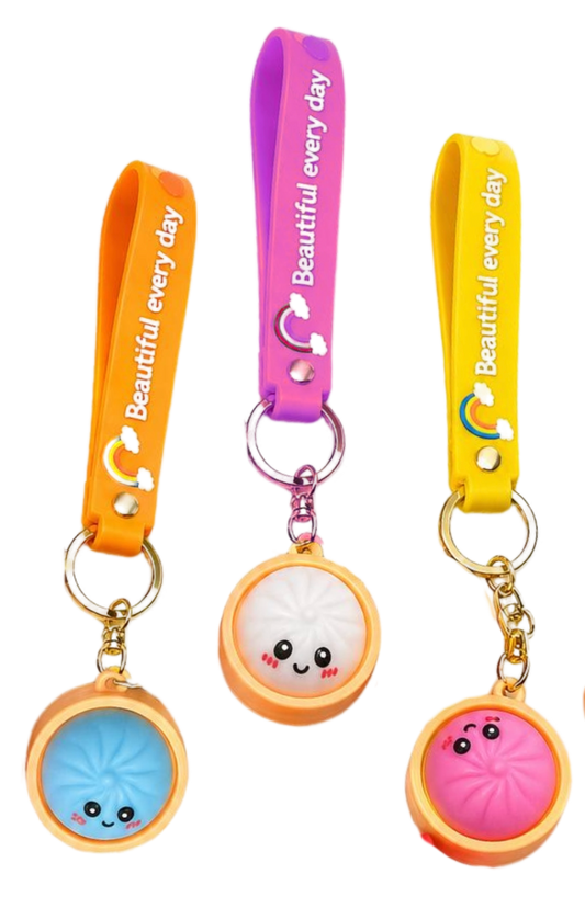 Bao Bun Dumpling Keyring