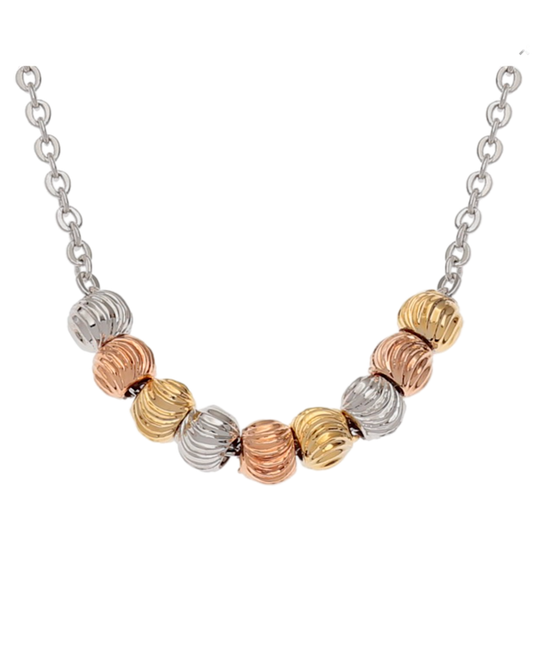 3 Colour Beaded Necklace