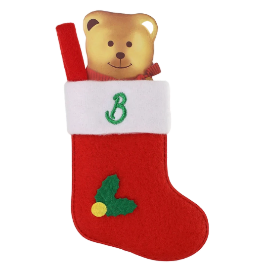 Personalised Mini Christmas Stocking - Alphabet