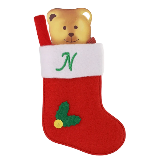 Personalised Mini Christmas Stocking - Alphabet