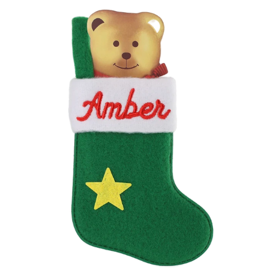 Personalised Mini Christmas Stocking - Names A-D