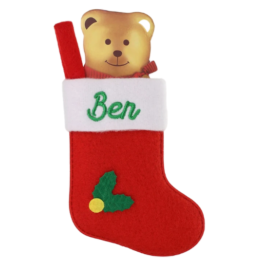 Personalised Mini Christmas Stocking - Names A-D