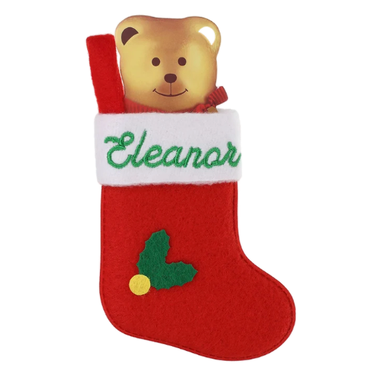 Personalised Mini Christmas Stocking - Names E-G