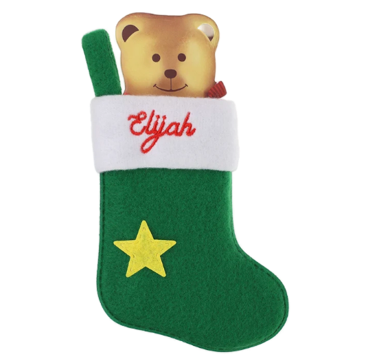 Personalised Mini Christmas Stocking - Names E-G