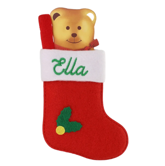 Personalised Mini Christmas Stocking - Names E-G