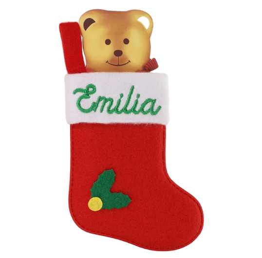 Personalised Mini Christmas Stocking - Names E-G