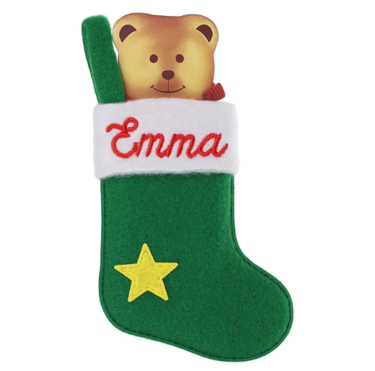 Personalised Mini Christmas Stocking - Names E-G