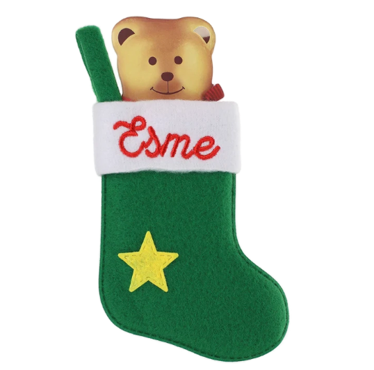 Personalised Mini Christmas Stocking - Names E-G