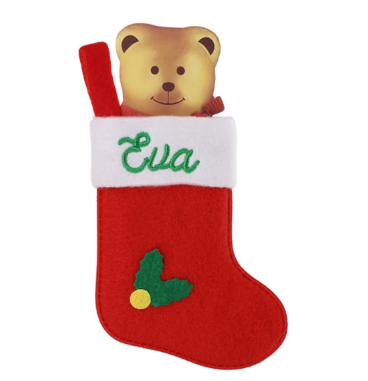 Personalised Mini Christmas Stocking - Names E-G
