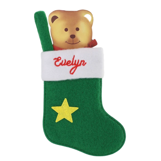 Personalised Mini Christmas Stocking - Names E-G