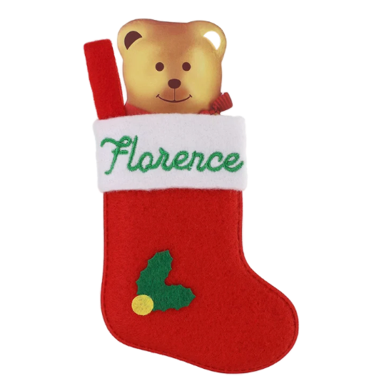 Personalised Mini Christmas Stocking - Names E-G