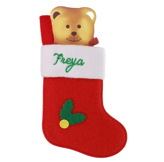Personalised Mini Christmas Stocking - Names E-G