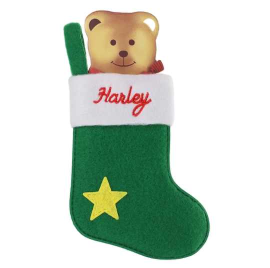 Personalised Mini Christmas Stocking - Names H-J