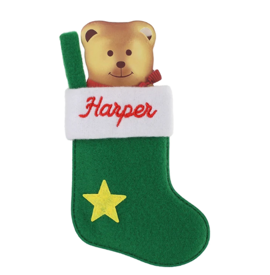 Personalised Mini Christmas Stocking - Names H-J