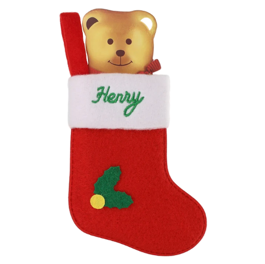 Personalised Mini Christmas Stocking - Names H-J