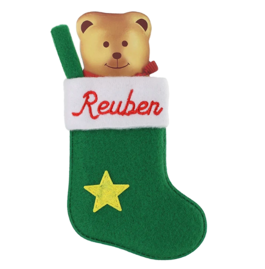 Personalised Mini Christmas Stocking - Names R-Z