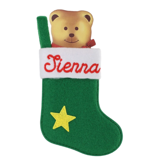 Personalised Mini Christmas Stocking - Names R-Z
