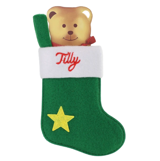 Personalised Mini Christmas Stocking - Names R-Z