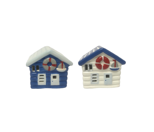 Ceramic Beach Hut LED Light - Small - 2 Assorted Styles