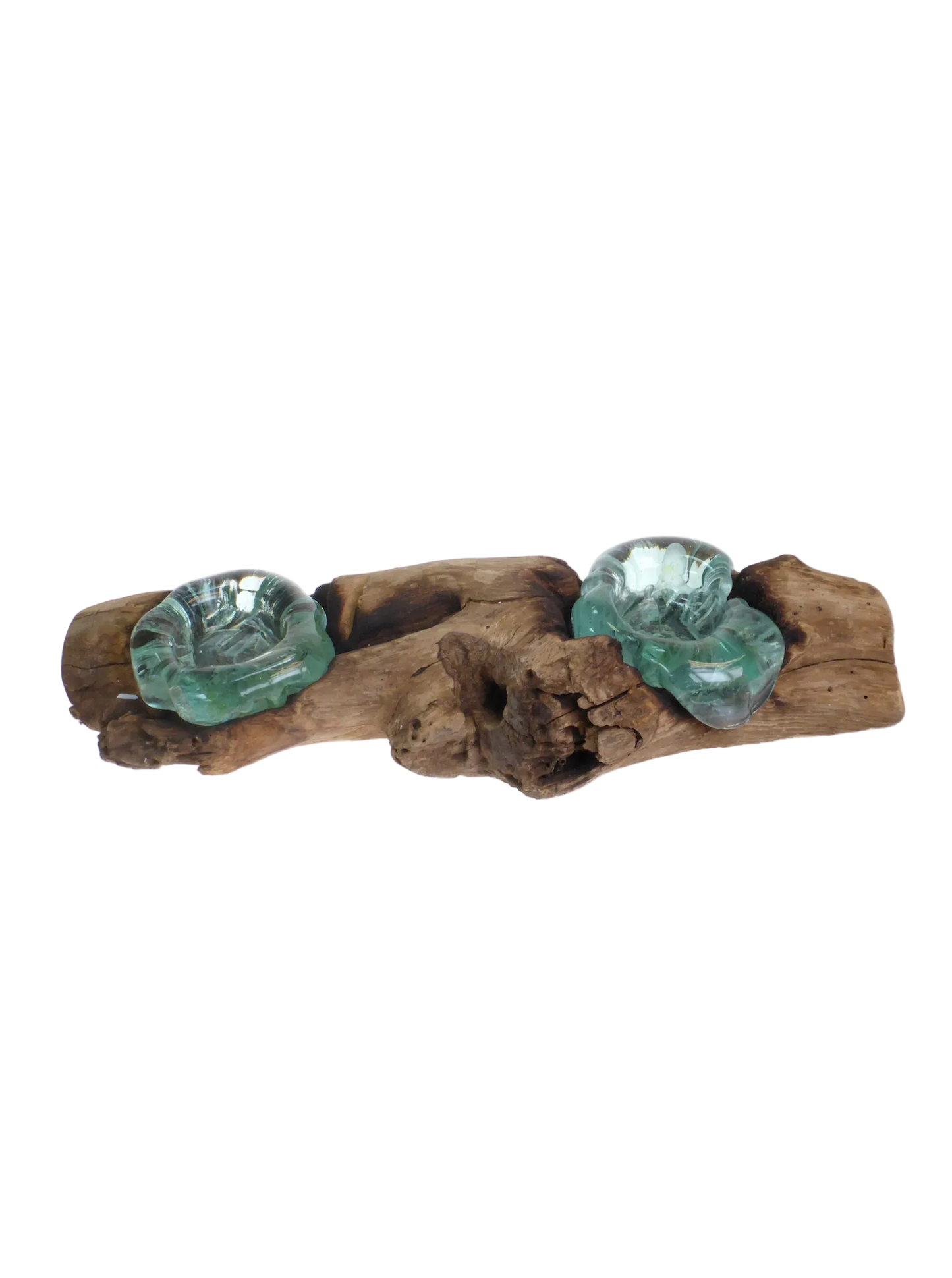 Driftwood Glass Tealight (Double)