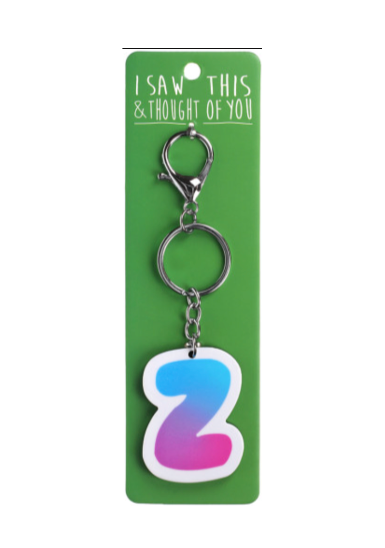 I Saw This Keyring - Initials