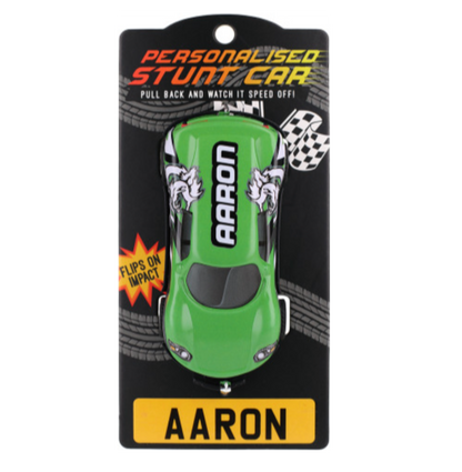 Personalised Toy Car - Names starting with A-F