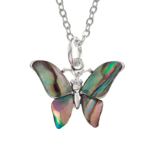 Natural butterfly necklace