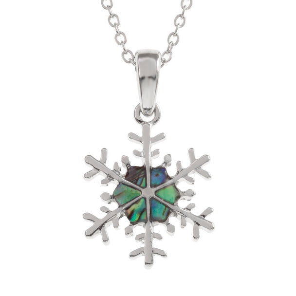 Paua Snowflake Necklace