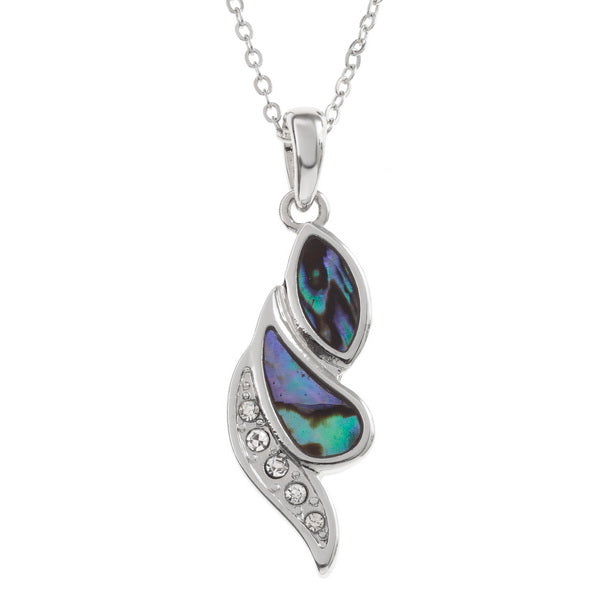 Paua Shell & Crystal Necklace