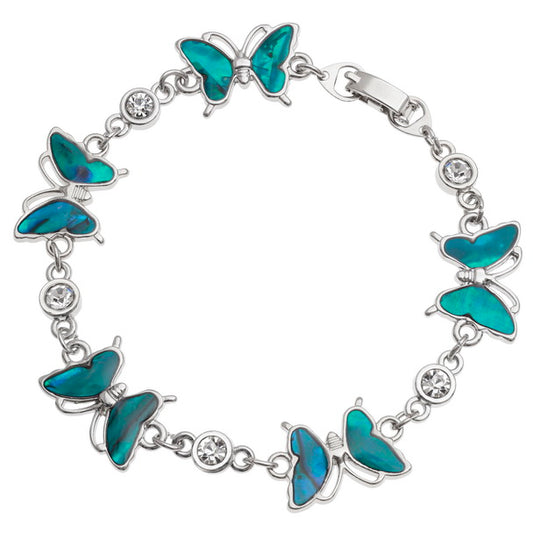 crystal and butterfly bracelet