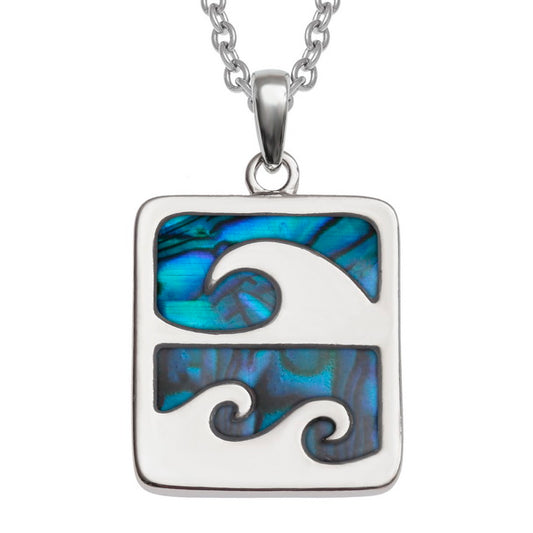 Wave crest surf necklace