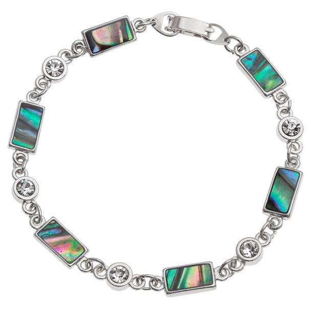 crystal and rectangles bracelet