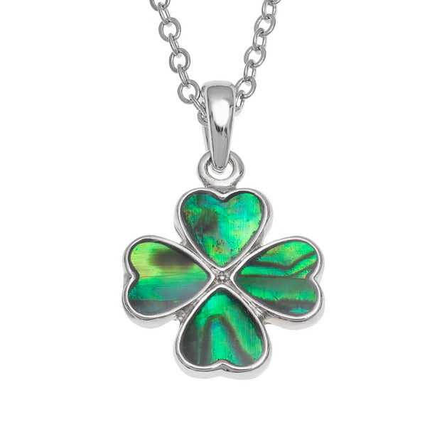 Lucky four leaf clover necklace