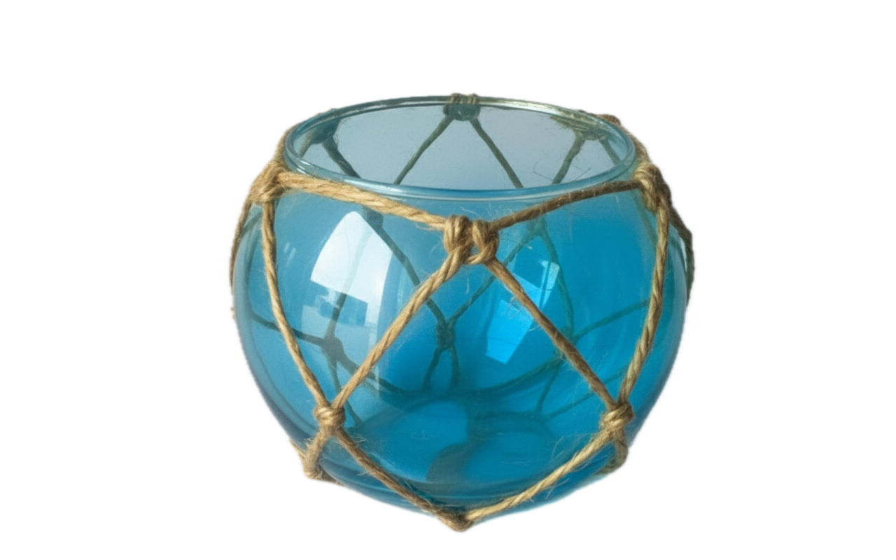 Glass Buoy Tealight Holder