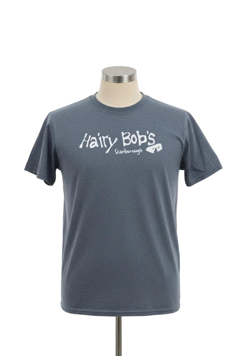 Full studio shot - Heather Navy T-Shirt