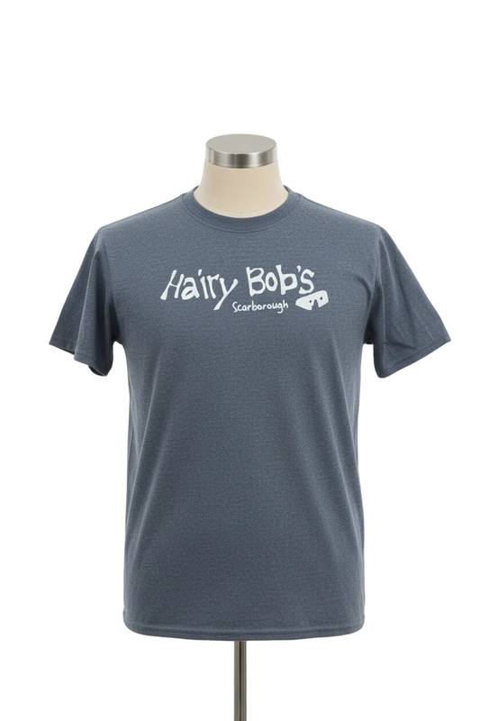 Full studio shot - Heather Navy T-Shirt