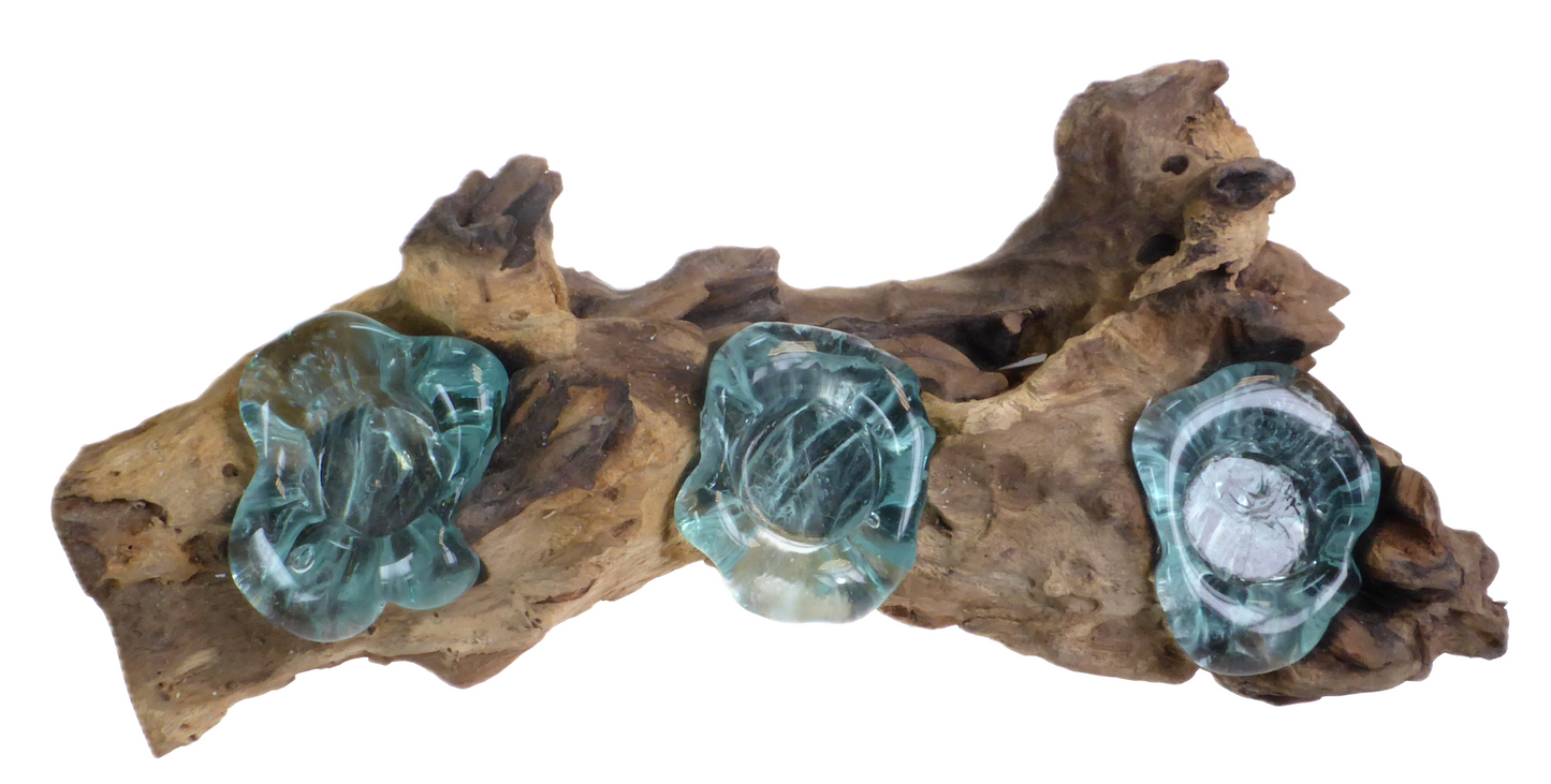 Driftwood Glass Tealight (Triple)