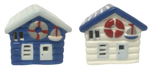 Ceramic Beach Hut LED Light - Small - 2 Assorted Styles