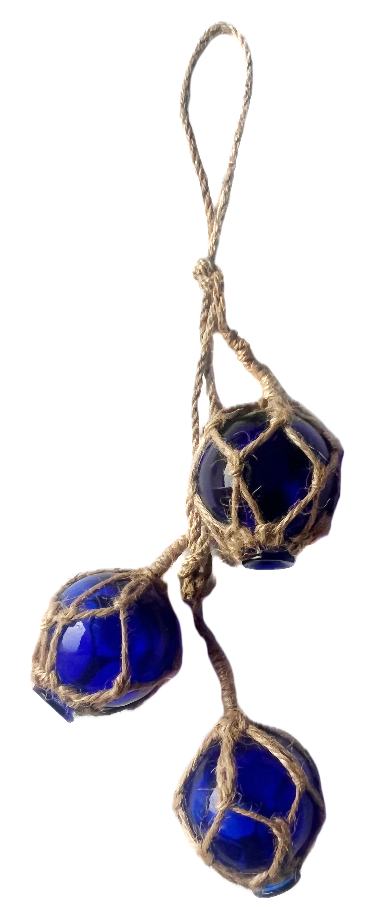 Floats on a Rope - Glass Buoy Triple