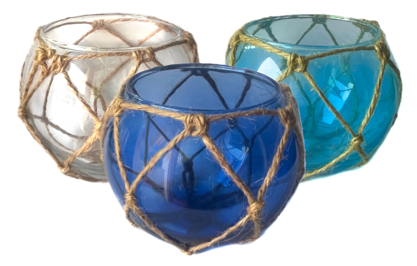 Glass Buoy Tealight Holder