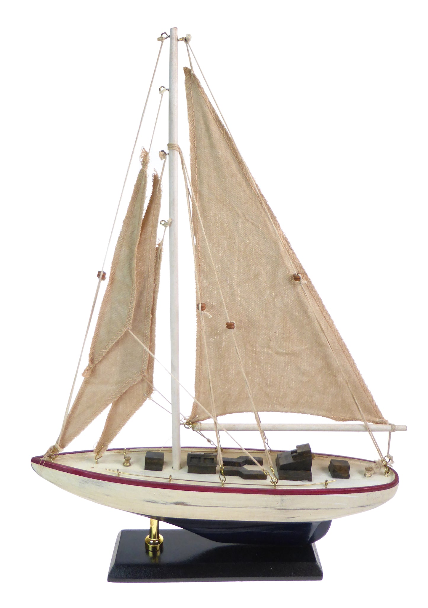 Rustic Yacht with Fabric Sails