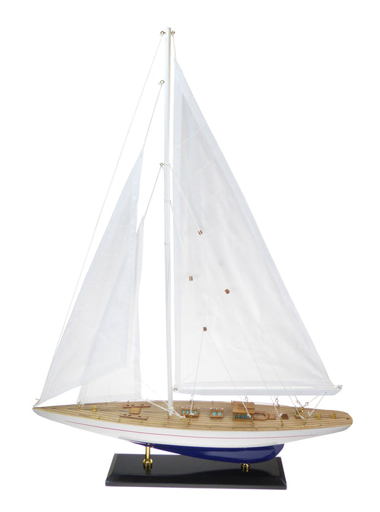 Yacht with Fabric Sails