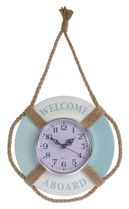 Welcome Aboard Float Clock