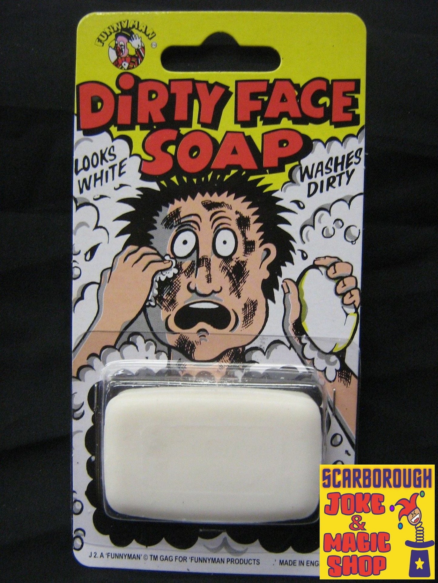 Dirty Face Soap - Looks white, washes black!